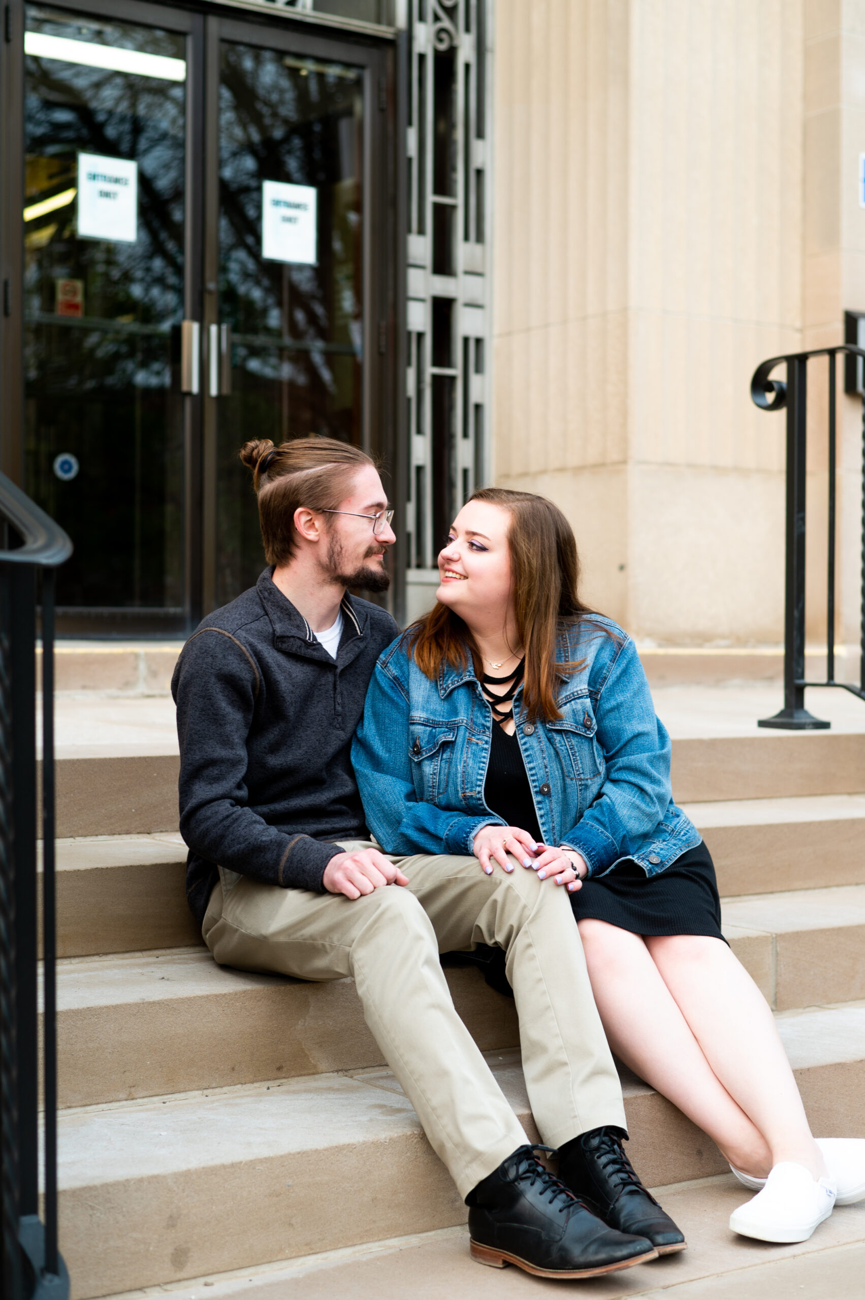 Buffalo Lifestyle Engagement Session in the Village of Kenmore